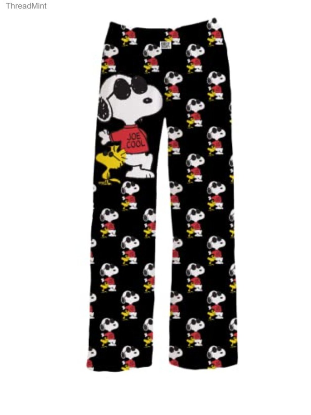 Unisex Lounge Pajama Pants Polyester Spandex Snoopy Joe Cool Sleep Bottoms